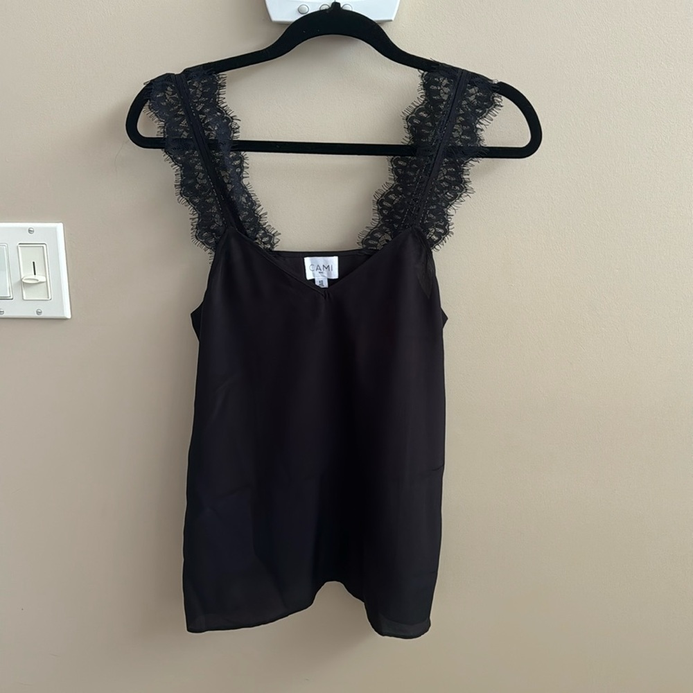 Cami nyc lace-strap cami/tank XS
